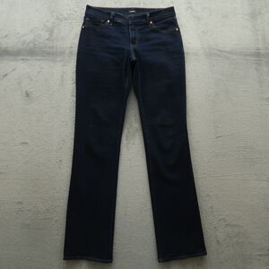 Express Jeans Women's Size 6L Blue Low-Rise Editor Boot Denim 35" Inseam Stretch